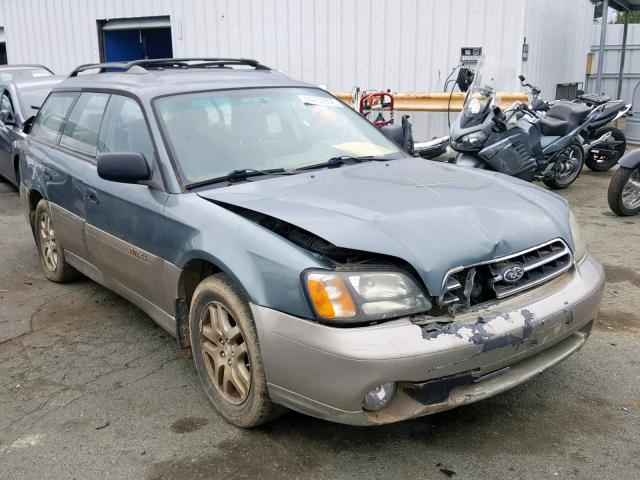 4S3BH675827651733 - 2002 SUBARU LEGACY OUT TEAL photo 1