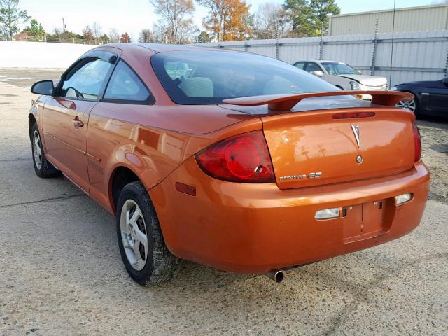 1G2AJ15F377220517 - 2007 PONTIAC G5 ORANGE photo 3