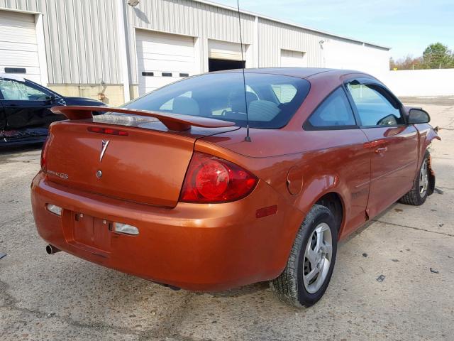 1G2AJ15F377220517 - 2007 PONTIAC G5 ORANGE photo 4