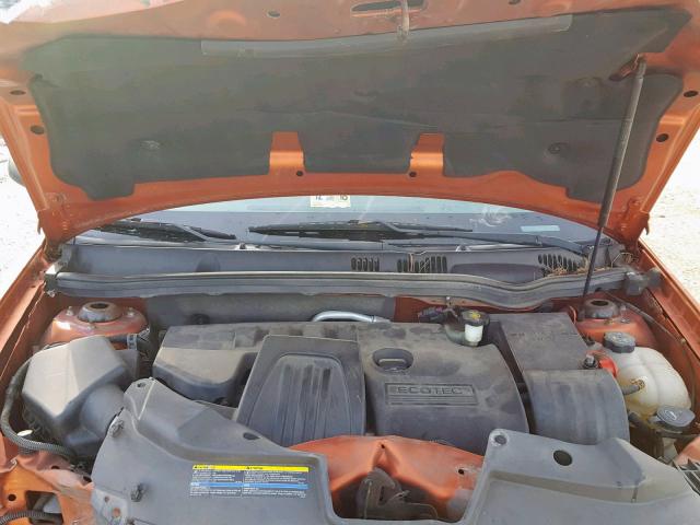 1G2AJ15F377220517 - 2007 PONTIAC G5 ORANGE photo 7