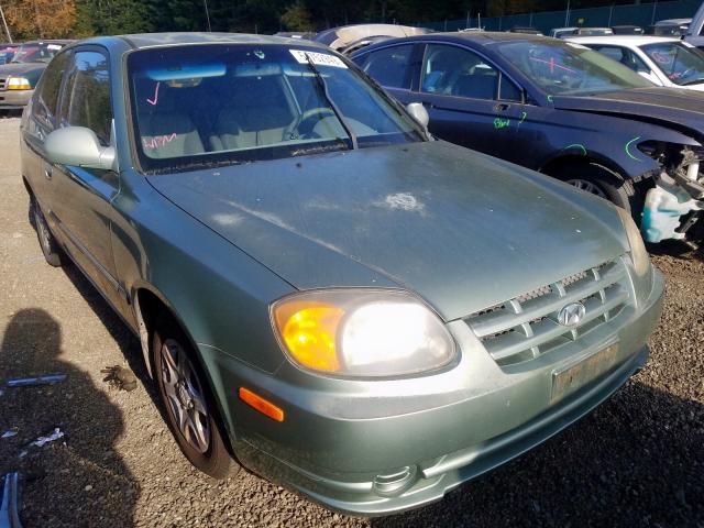 KMHCG35C33U252041 - 2003 HYUNDAI ACCENT GL GREEN photo 1