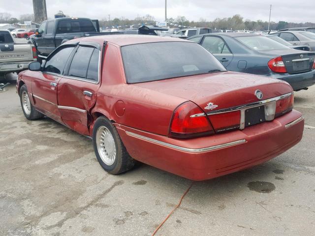 2MEFM75W0WX610851 - 1998 MERCURY GRAND MARQ RED photo 3