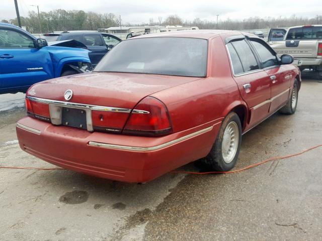 2MEFM75W0WX610851 - 1998 MERCURY GRAND MARQ RED photo 4