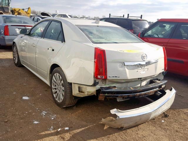 1G6DL5EV7A0141095 - 2010 CADILLAC CTS PERFOR WHITE photo 3