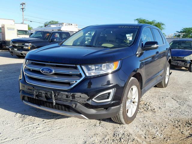 2FMPK3J92HBC28384 - 2017 FORD EDGE SEL BLACK photo 2