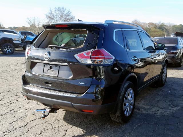 KNMAT2MV3GP647877 - 2016 NISSAN ROGUE S BLACK photo 4