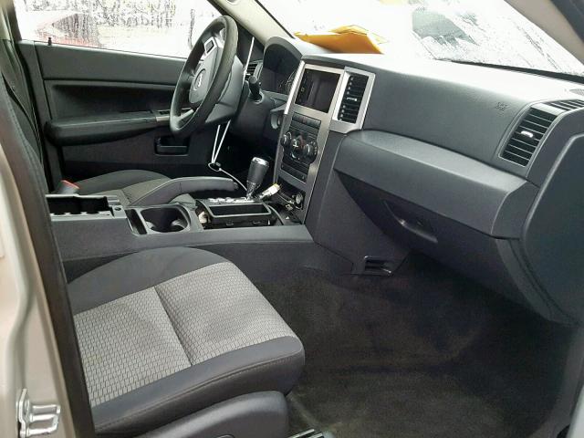 1J8GR48K08C165003 - 2008 JEEP GRAND CHER GRAY photo 5