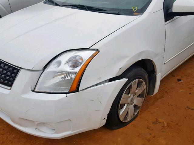 3N1AB61E07L675486 - 2007 NISSAN SENTRA 2.0 WHITE photo 9