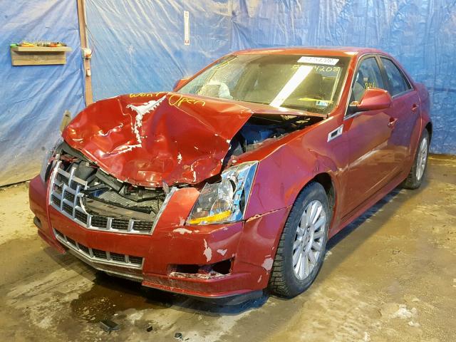 1G6DG5E56D0112342 - 2013 CADILLAC CTS LUXURY RED photo 2