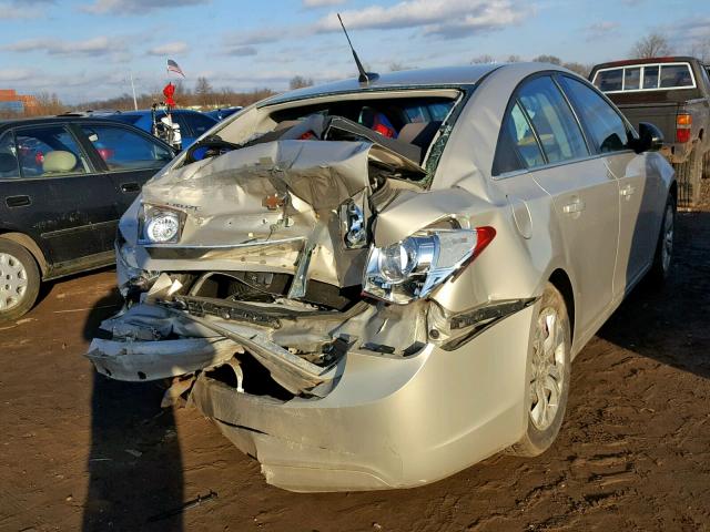 1G1PC5SH0C7122058 - 2012 CHEVROLET CRUZE LS CREAM photo 4