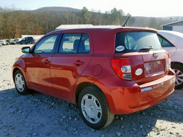 JTKKU10448J032650 - 2008 TOYOTA SCION RED photo 3