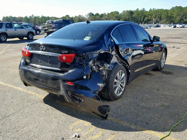 JN1BV7AP5EM683847 - 2014 INFINITI Q50 BASE BLACK photo 4