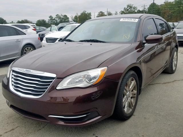 1C3CCBBB4CN302806 - 2012 CHRYSLER 200 TOURIN MAROON photo 2