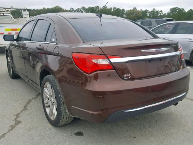 1C3CCBBB4CN302806 - 2012 CHRYSLER 200 TOURIN MAROON photo 3