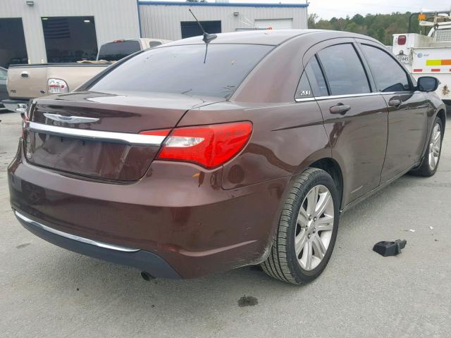 1C3CCBBB4CN302806 - 2012 CHRYSLER 200 TOURIN MAROON photo 4