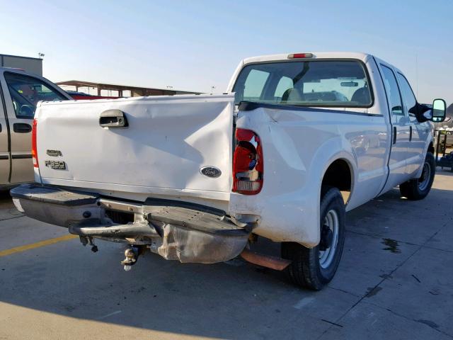 1FTSW30L74ED94267 - 2004 FORD F350 SRW S WHITE photo 4