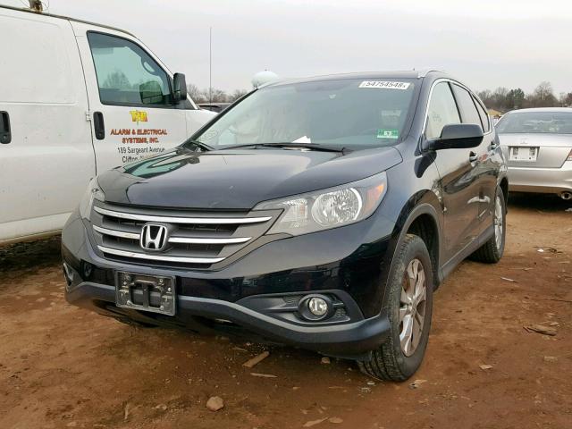 2HKRM4H76CH627619 - 2012 HONDA CR-V EXL BLACK photo 2