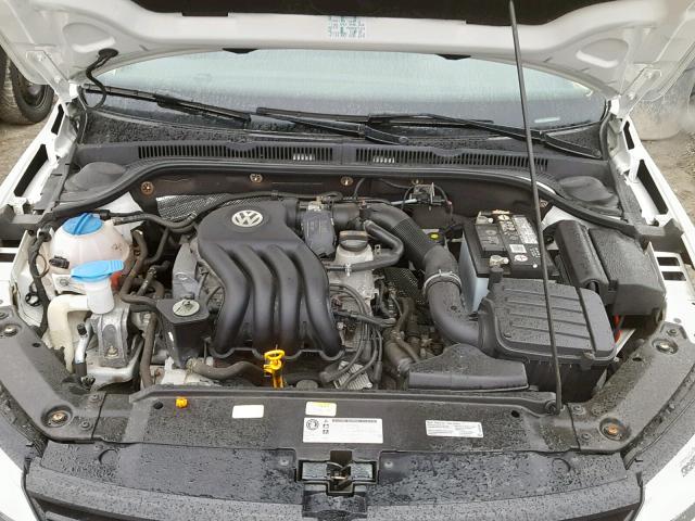 3VW2K7AJXDM263504 - 2013 VOLKSWAGEN JETTA BASE WHITE photo 7