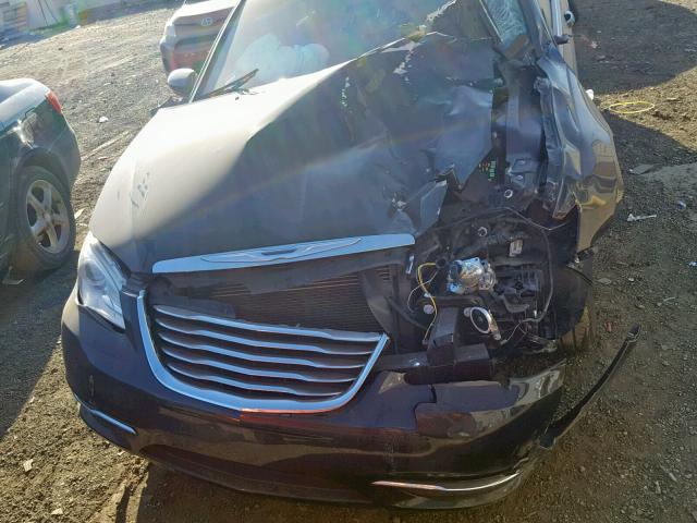 1C3CCBBBXDN515146 - 2013 CHRYSLER 200 TOURIN BLACK photo 7