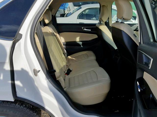 2FMTK3J82FBB37974 - 2015 FORD EDGE SEL WHITE photo 6