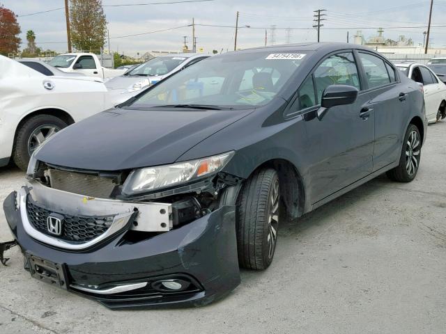 2HGFB2F90FH556207 - 2015 HONDA CIVIC EXL CHARCOAL photo 2