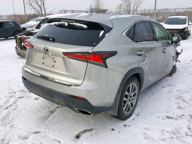 JTJBARBZ3J2155067 - 2018 LEXUS NX 200T GRAY photo 4