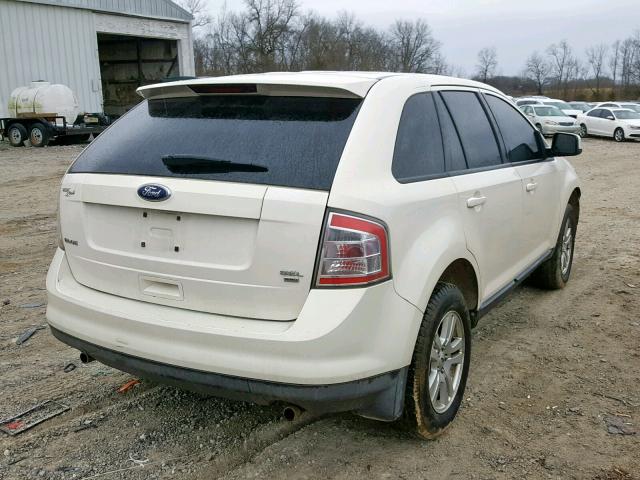 2FMDK48C28BA05210 - 2008 FORD EDGE SEL WHITE photo 4