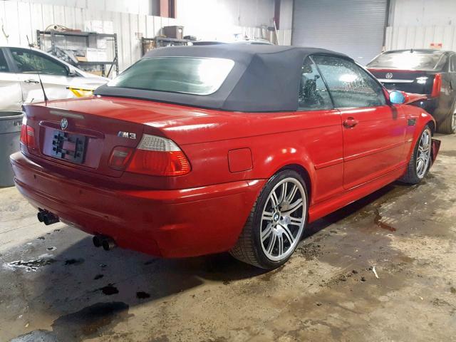 WBSBR93424PK07321 - 2004 BMW M3 RED photo 4