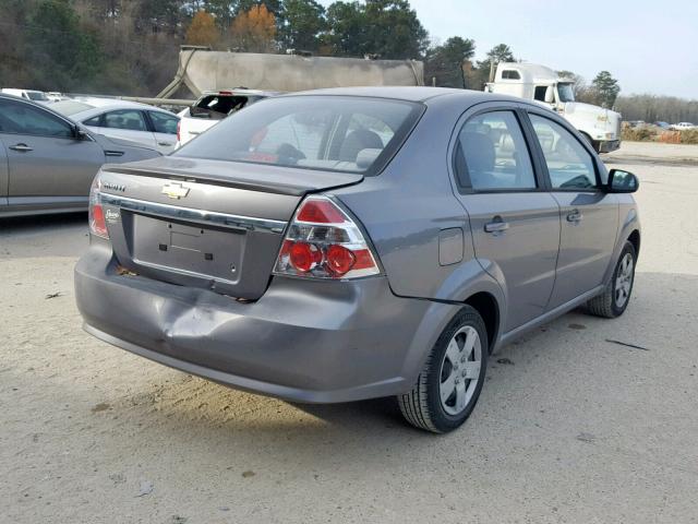KL1TD5DE2BB242100 - 2011 CHEVROLET AVEO LS GRAY photo 4