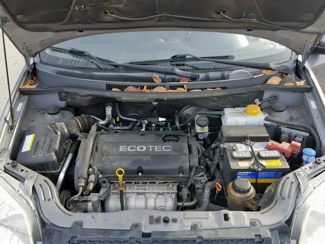 KL1TD5DE2BB242100 - 2011 CHEVROLET AVEO LS GRAY photo 7