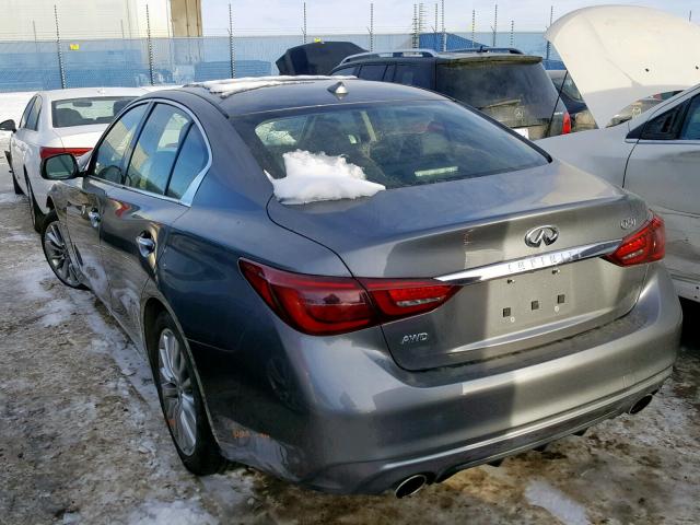 JN1CV7AR9JM280437 - 2018 INFINITI Q50 PURE GRAY photo 3