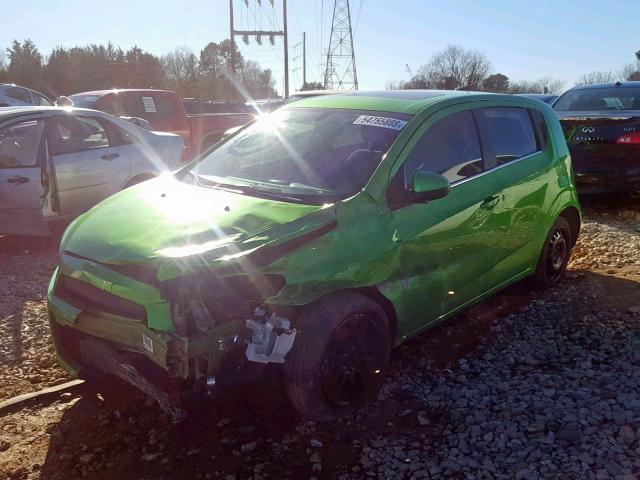 1G1JC6SB0F4113809 - 2015 CHEVROLET SONIC LT GREEN photo 2