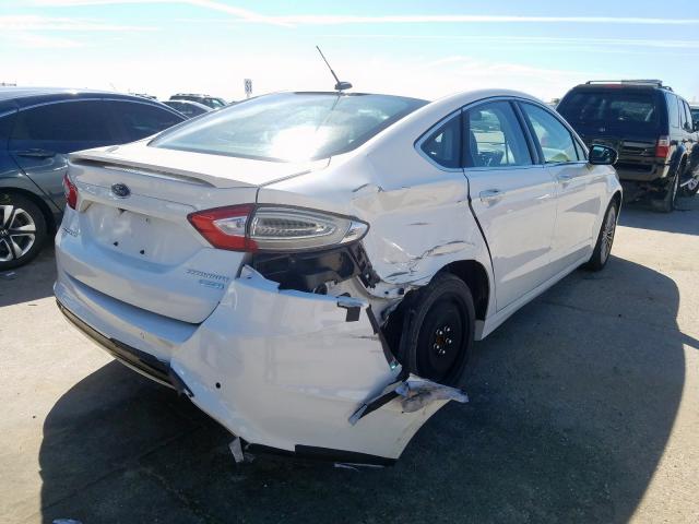 3FA6P0K94ER293190 - 2014 FORD FUSION TIT WHITE photo 4