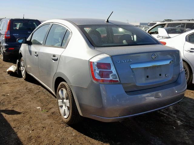 3N1AB6AP3AL693912 - 2010 NISSAN SENTRA 2.0 GRAY photo 3