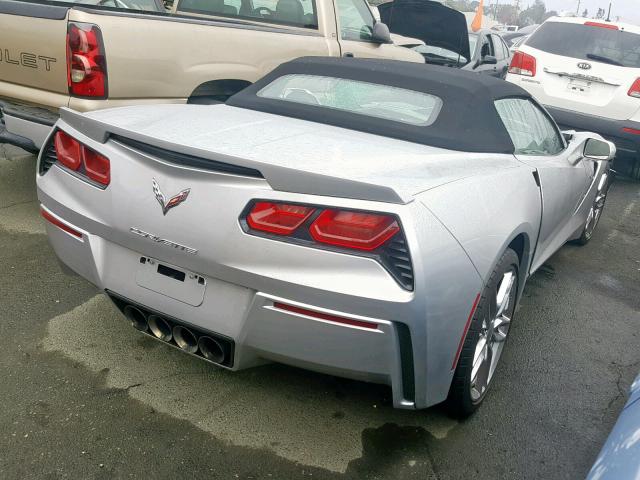 1G1YM3D70F5102452 - 2015 CHEVROLET CORVETTE S SILVER photo 4