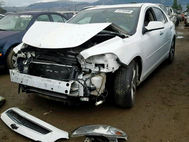 1G1ZC5E02CF132255 - 2012 CHEVROLET MALIBU 1LT WHITE photo 2