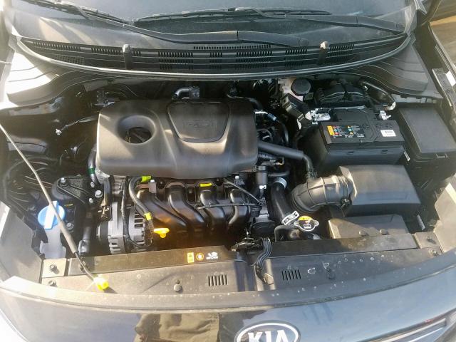 3KPA24AB1KE201132 - 2019 KIA RIO S BLACK photo 7