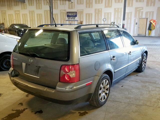 WVWVD63B03E322039 - 2003 VOLKSWAGEN PASSAT GLS GRAY photo 4