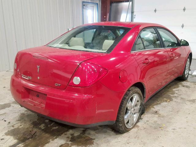 1G2ZH558464237284 - 2006 PONTIAC G6 GT RED photo 4