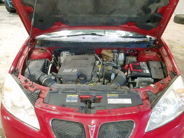 1G2ZH558464237284 - 2006 PONTIAC G6 GT RED photo 7