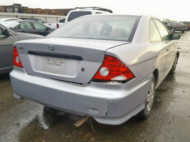 1HGEM22135L070045 - 2005 HONDA CIVIC DX V SILVER photo 4