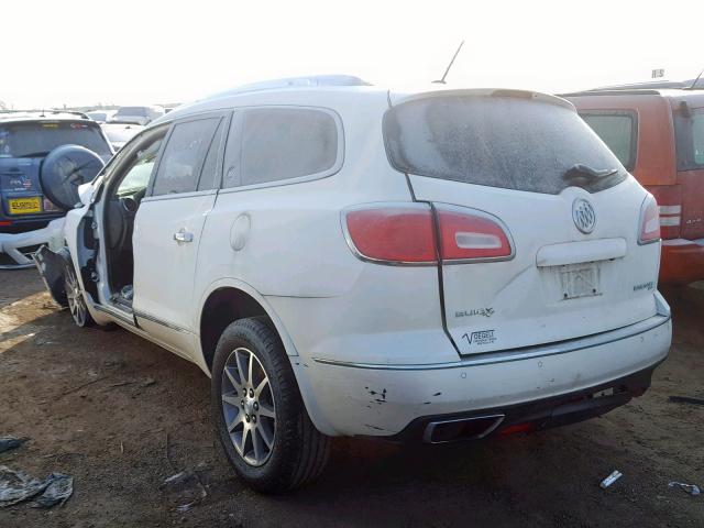 5GAKVCKD5DJ248905 - 2013 BUICK ENCLAVE WHITE photo 3