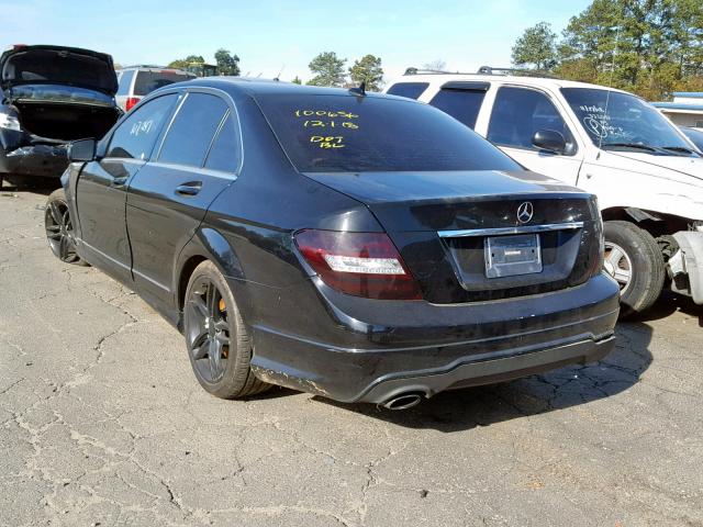 WDDGF4HB8CR197483 - 2012 MERCEDES-BENZ C 250 BLACK photo 3