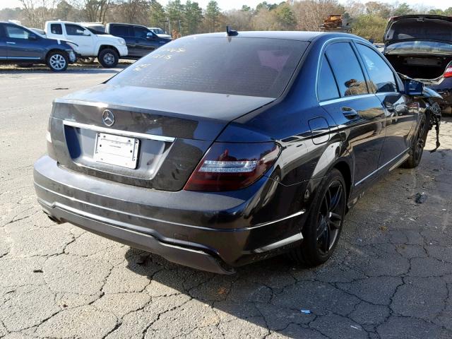 WDDGF4HB8CR197483 - 2012 MERCEDES-BENZ C 250 BLACK photo 4