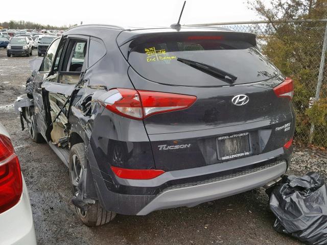 KM8J3CA23HU446706 - 2017 HYUNDAI TUCSON LIM BLACK photo 3