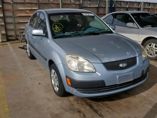 KNADE123266056220 - 2006 KIA RIO BLUE photo 1