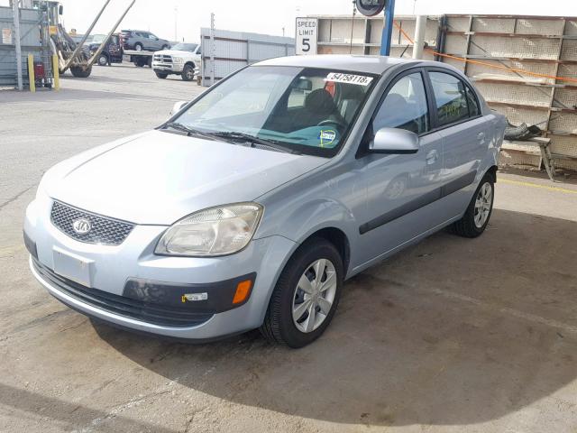 KNADE123266056220 - 2006 KIA RIO BLUE photo 2