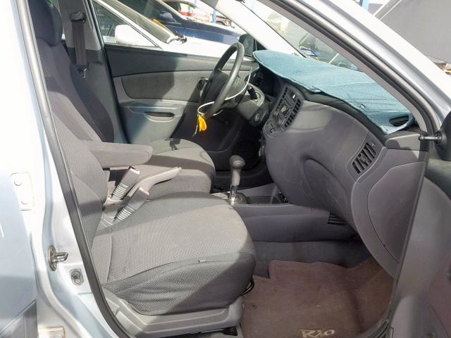 KNADE123266056220 - 2006 KIA RIO BLUE photo 5