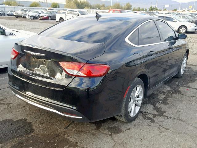 1C3CCCAB7GN174770 - 2016 CHRYSLER 200 LIMITE BLACK photo 4