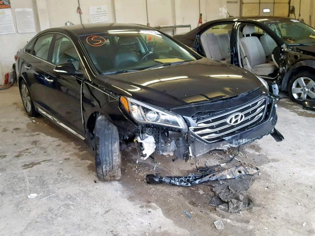 5NPE34AF0GH272147 - 2016 HYUNDAI SONATA SPO BLACK photo 1